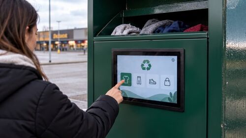 Τελευταίες εταιρικές λύσεις σχετικά με Anti-Vandal Capacitive Touchscreen Solutions for Smart Clothes Recycling Bins