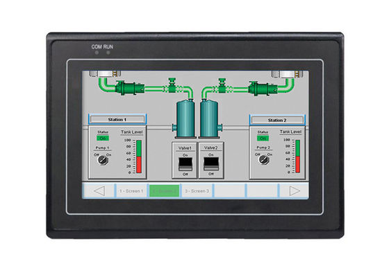 Καλή τιμή 7» δέλτα PLC λάμψης μνήμης 256MB επιτροπής επίδειξης συσπάσεων 400cd/M2 HMI 400nits 512MB on-line