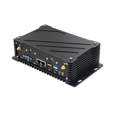 Χαμηλής ισχύος βιομηχανικό μίνι PC 6 Fanless Desktop τηλεχειρισμού RS232 μίνι PC