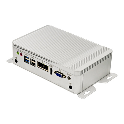 Καλή τιμή Desktop Fanless μίνι υποστήριξη 8GB πυρήνων 6xCOM 2xLAN GPIO τετραγώνων PC J4125 on-line