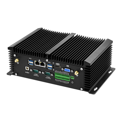 Συνεχές ρεύμα 9V - διπλή επίδειξη VGA HDMI PC USB GPIO 36V Fanless βιομηχανική με τον τηλεχειρισμό