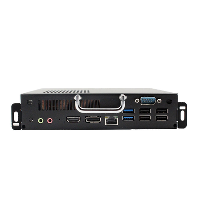 Καλή τιμή Βιομηχανικό μίνι PC 4k Ops κραμάτων αργιλίου Dustproof που ενσωματώνει για Whiteboard on-line